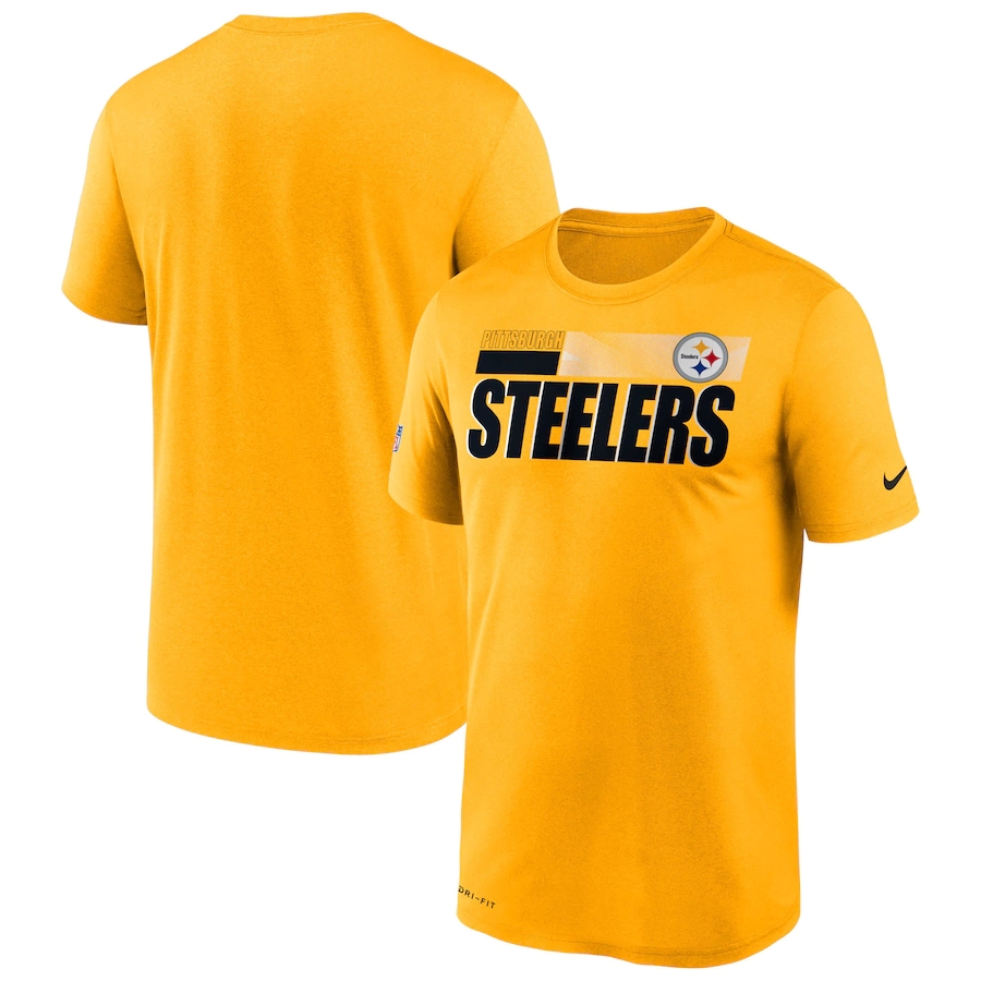 Men's Pittsburgh Steelers 2020 Gold Sideline Impact Legend Performance T-Shirt